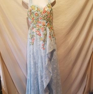 Light Blue, High Low, Spring 2017 Collection